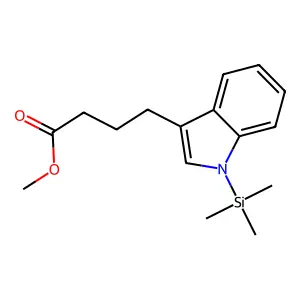 1H-Indole-3-butanoic acid, 1-(trimethylsilyl)-, methyl ester structure