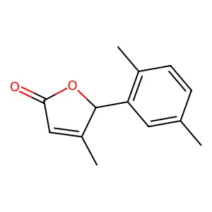 5-(2,5-Dimethylphenyl)-4-methyl-2(5H)-furanone structure