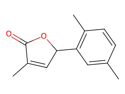 5-(2,5-Dimethylphenyl)-3-methyl-2(5H)-furanone structure