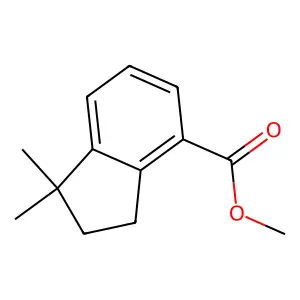 1H-Indene-4-carboxylic acid, 2,3-dihydro-1,1-dimethyl-, methyl ester structure