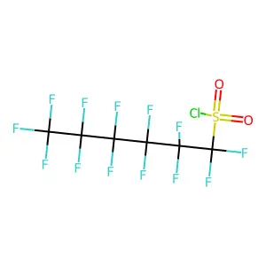 1,1,2,2,3,3,4,4,5,5,6,6,6-Tridecafluorohexane-1-sulphonyl chloride structure