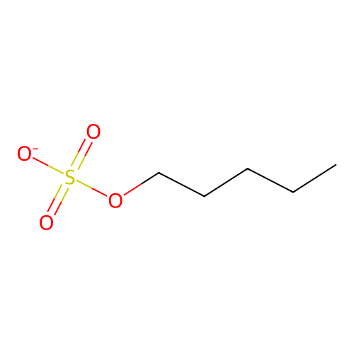 Pentyl sulfate structure