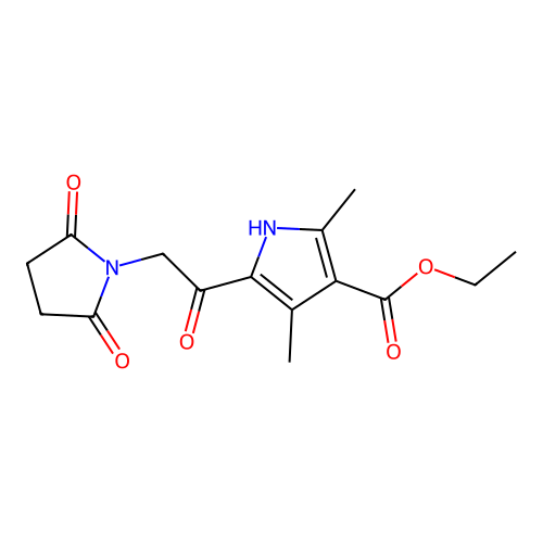 1H-Pyrrole-3-carboxylicacid,5-[ acetyl]-2,4-dimethyl-,ethylester structure