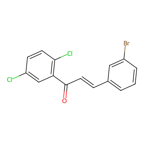 (2E)-3-(3-Bromophenyl)-1-(2,5-dichlorophenyl)prop-2-en-1-one structure