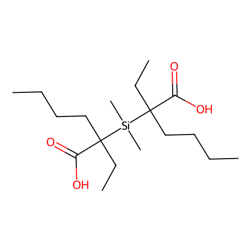 Dimethylsilylene bis(2-ethylhexanoate) structure
