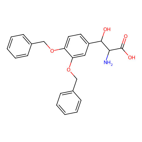 Phenylserine, 3,4-dibenzyloxy- structure