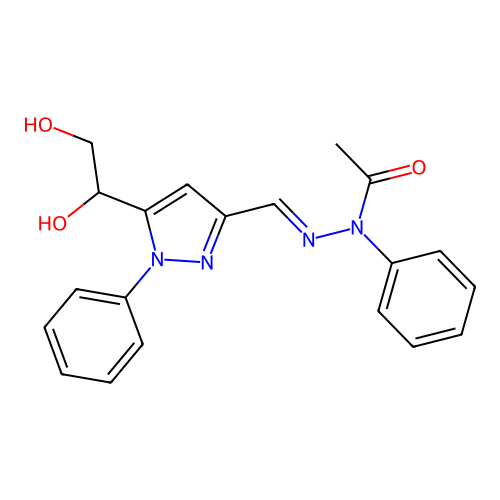 n-phenyl-n'-[[5-1-phenyl-1h-pyrazol-3-yl]methylene]acetohydrazide structure