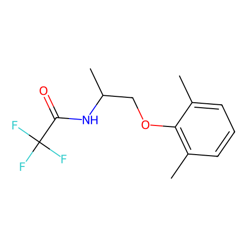 Acetamide, N-[2-(2,6-dimethylphenoxy)-1-methylethyl]-2,2,2-trifluoro- structure