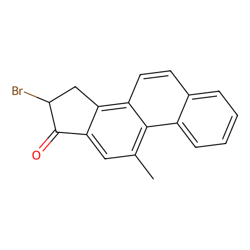 16-Bromo-15,16-dihydro-11-methyl-17H-cyclopenta(a)phenanthren-17-one structure