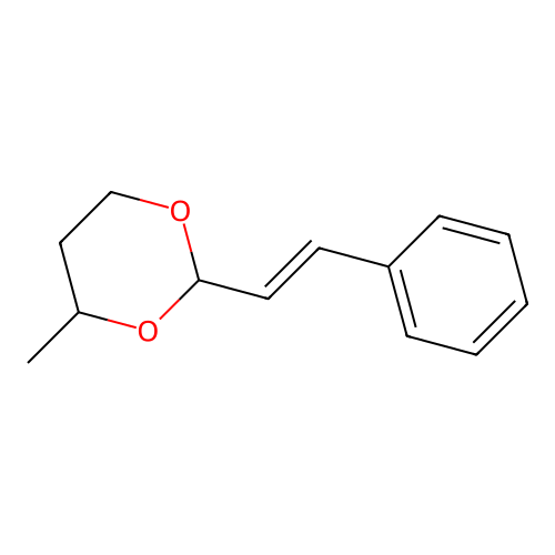 1,3-Dioxane, 4-methyl-2-(2-phenylethenyl)- structure