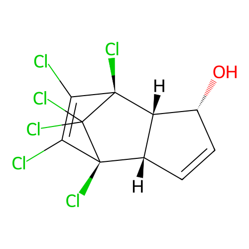 1-Exohydroxychlordene structure