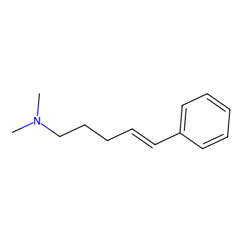 N,N-dimethyl-5-phenylpent-4-en-1-amine structure