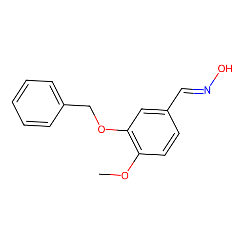 3-(Benzyloxy)-4-methoxybenzaldehyde oxime structure