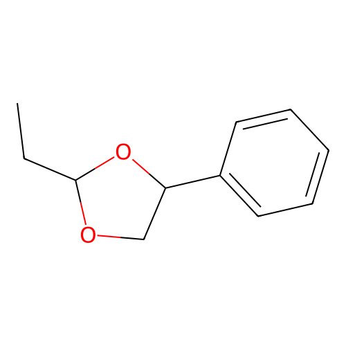 2-Ethyl-4-phenyl-1,3-dioxolane structure