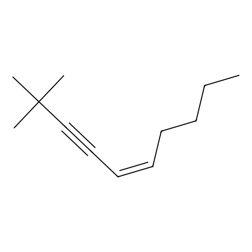 5-Decen-3-yne, 2,2-dimethyl-, (Z)- structure