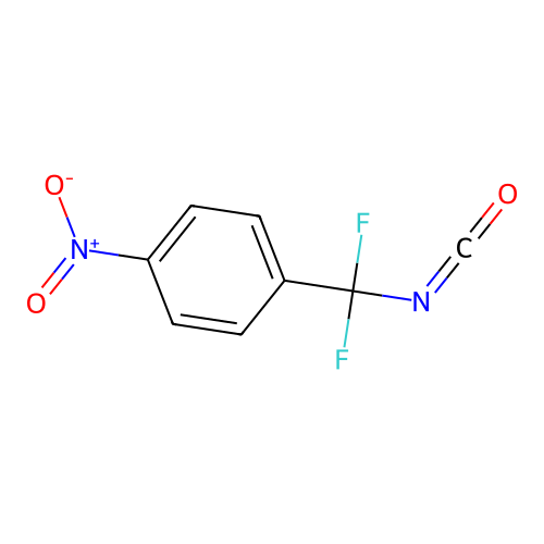 Benzene, 1-(difluoroisocyanatomethyl)-4-nitro- structure