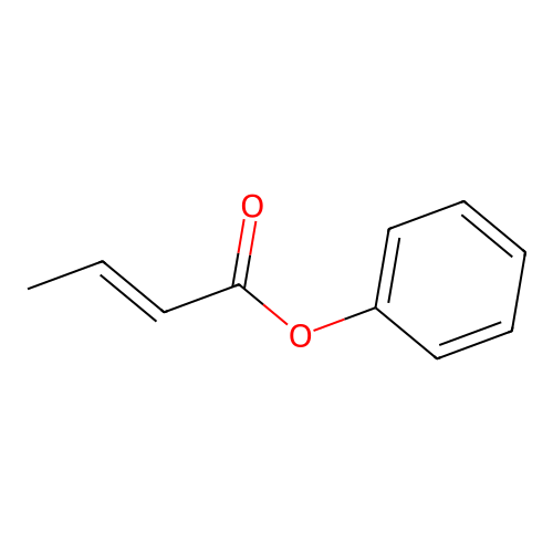 Phenyl but-2-enoate structure