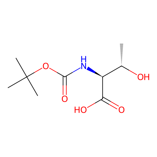 (2S,3S)-2-{[(tert-butoxy)carbonyl]amino}-3-hydroxybutanoic acid structure