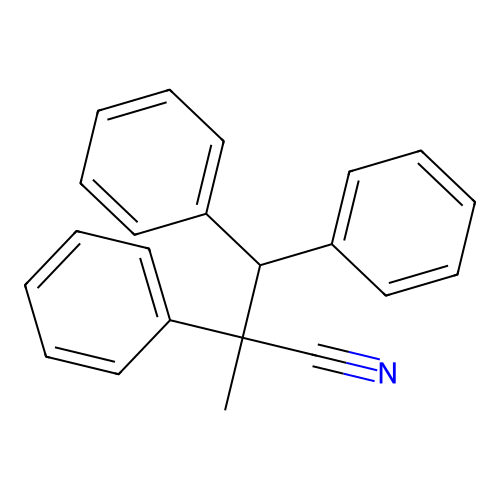 2-Methyl-2,3,3-triphenylpropanenitrile structure