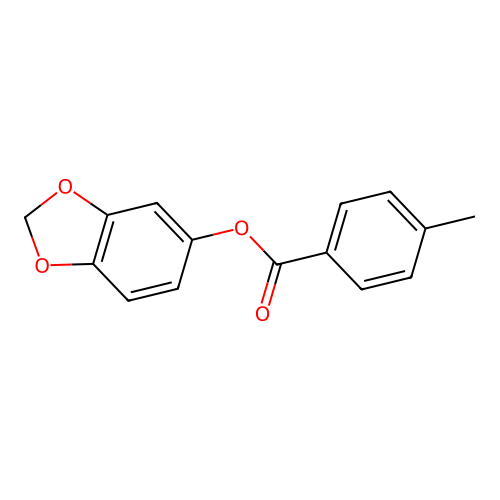1,3-Benzodioxol-5-yl 4-methylbenzoate structure