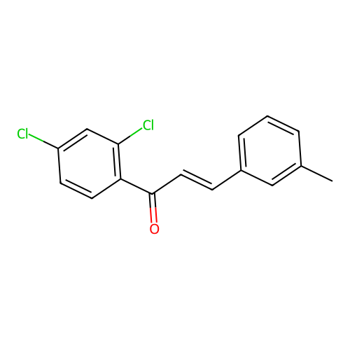 (2E)-1-(2,4-Dichlorophenyl)-3-(3-methylphenyl)prop-2-en-1-one structure