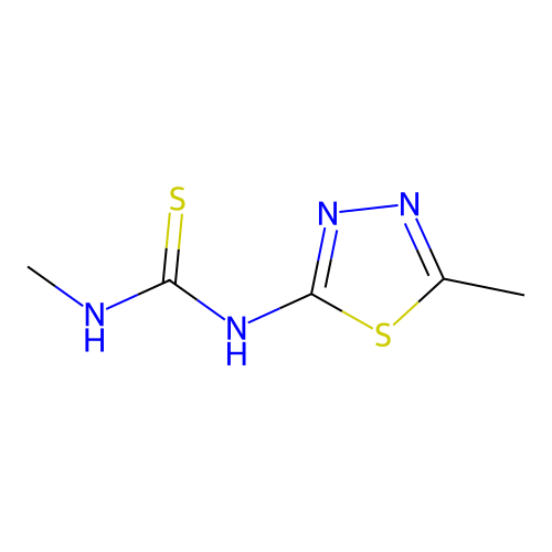 [(5-Methyl(1,3,4-thiadiazol-2-yl))amino](methylamino)methane-1-thione structure