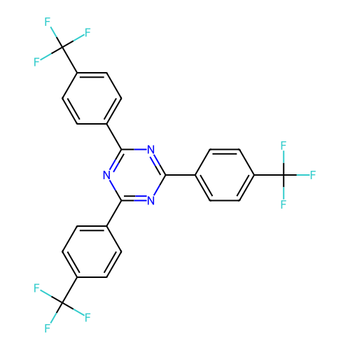 1,3,5-Triazine, 2,4,6-tris[4-(trifluoromethyl)phenyl]- structure