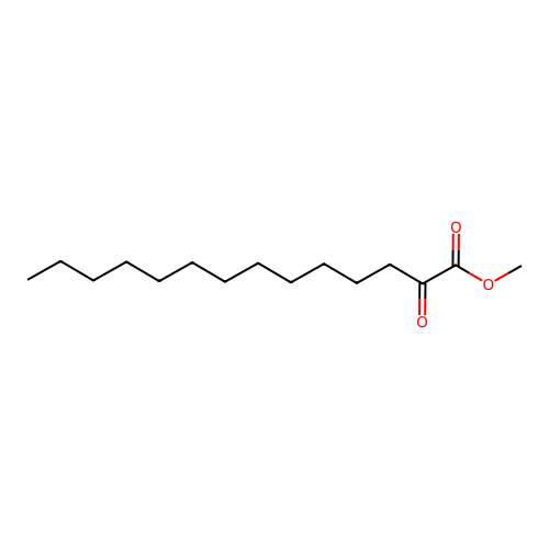 Tetradecanoic acid, 2-oxo-, methyl ester structure