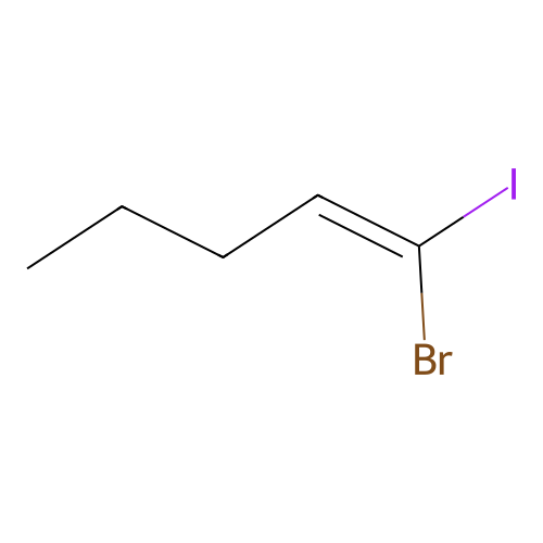 1-Pentene, 1-bromo-1-iodo- structure