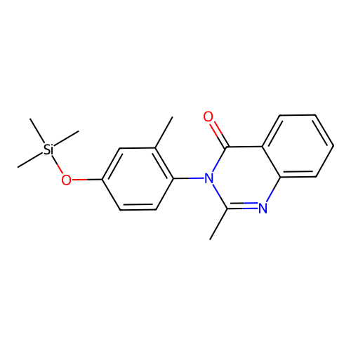 4(3H)-Quinazolinone, 2-methyl-3-[2-methyl-4-[(trimethylsilyl)oxy]phenyl]- structure