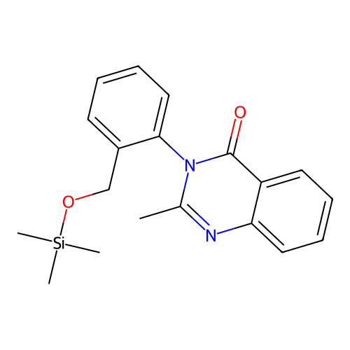 4(3H)-Quinazolinone, 2-methyl-3-[2-[[(trimethylsilyl)oxy]methyl]phenyl]- structure