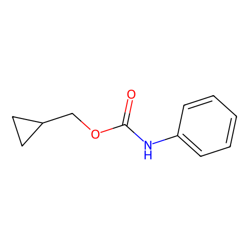 Cyclopropylmethyl phenylcarbamate structure