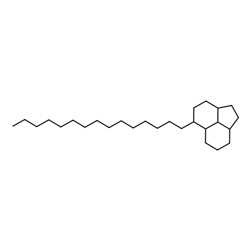 Acenaphthylene, dodecahydro-5-pentadecyl- structure