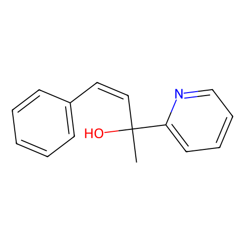 2-Pyridinemethanol, alpha-methyl-alpha-(2-phenylethenyl)-, (Z)- structure