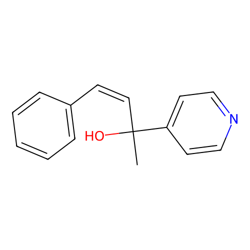 4-Pyridinemethanol, alpha-methyl-alpha-(2-phenylvinyl)-, (Z)- structure
