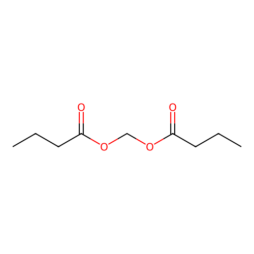 Butyroyloxymethyl butyrate structure