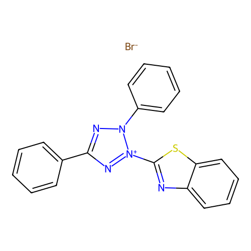 2-(2-Benzothiazolyl)-3,5-diphenyltetrazolium Bromide structure