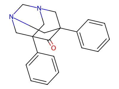 5,7-Diphenyl-1,3-diazatricyclo(3.3.1.13,7)decan-6-one structure