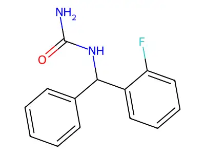 [(2-Fluorophenyl)-phenylmethyl]urea structure