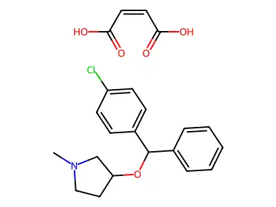 3-((4-Chlorophenyl)phenylmethoxy)-1-methylpyrrolidine structure