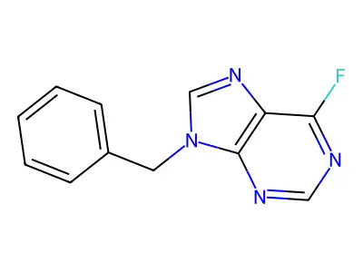 9-benzyl-6-(18F)fluoropurine structure