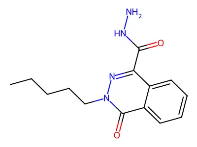 4-Oxo-3-pentyl-3,4-dihydrophthalazine-1-carbohydrazide structure