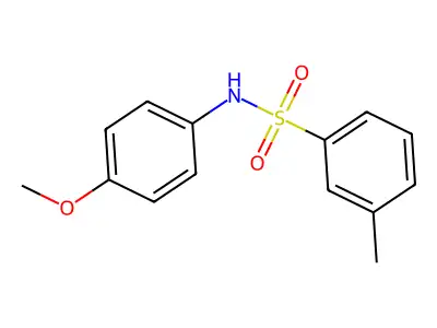 N-(4-methoxyphenyl)-3-methylbenzenesulfonamide structure