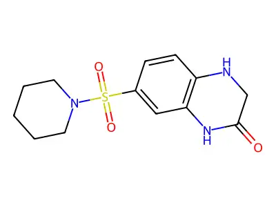 7-(Piperidine-1-sulfonyl)-1,2,3,4-tetrahydroquinoxalin-2-one structure