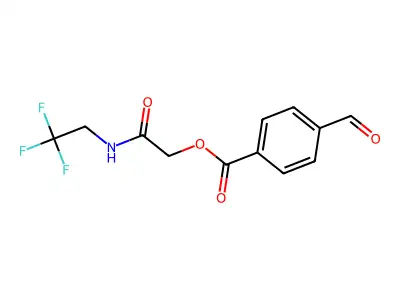 [2-Oxo-2-(2,2,2-trifluoroethylamino)ethyl] 4-formylbenzoate structure