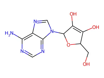 Adenosine, 2',3'-didehydro- structure