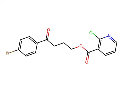 [4-(4-Bromophenyl)-4-oxobutyl] 2-chloropyridine-3-carboxylate structure
