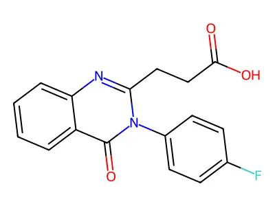 3-[3-(4-Fluorophenyl)-4-oxo-3,4-dihydroquinazolin-2-yl]propanoic acid structure