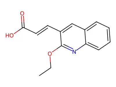 3-(2-ethoxyquinolin-3-yl)prop-2-enoic Acid structure