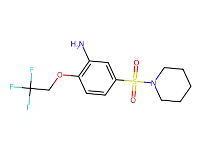 5-(Piperidine-1-sulfonyl)-2-(2,2,2-trifluoroethoxy)aniline structure